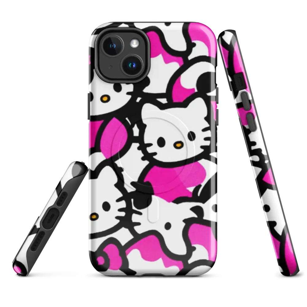 Neon Kitty Pop on MagSafe Tough Case for iPhone® — Front