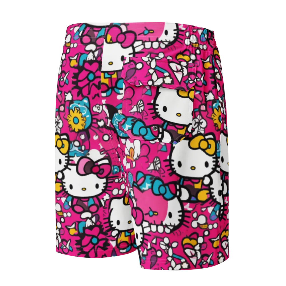 Bubblegum Pop on Men's Board Shorts — Back
