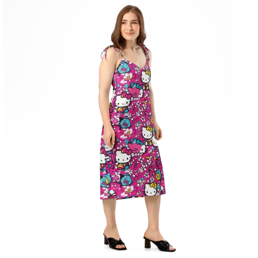 Bubblegum Pop on a Slip Dress
