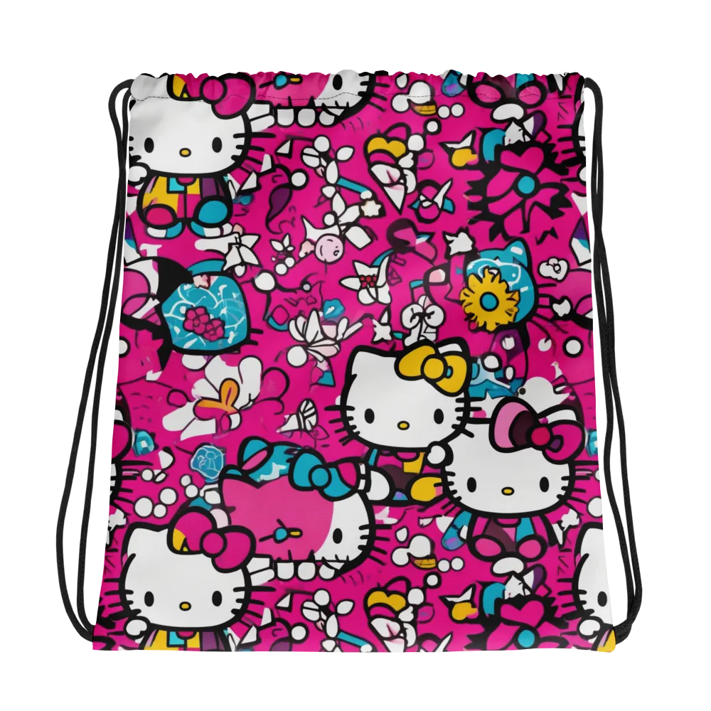 Bubblegum Pop on Drawstring Bag — Photo