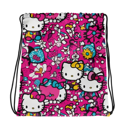 Bubblegum Pop on a Drawstring Bag