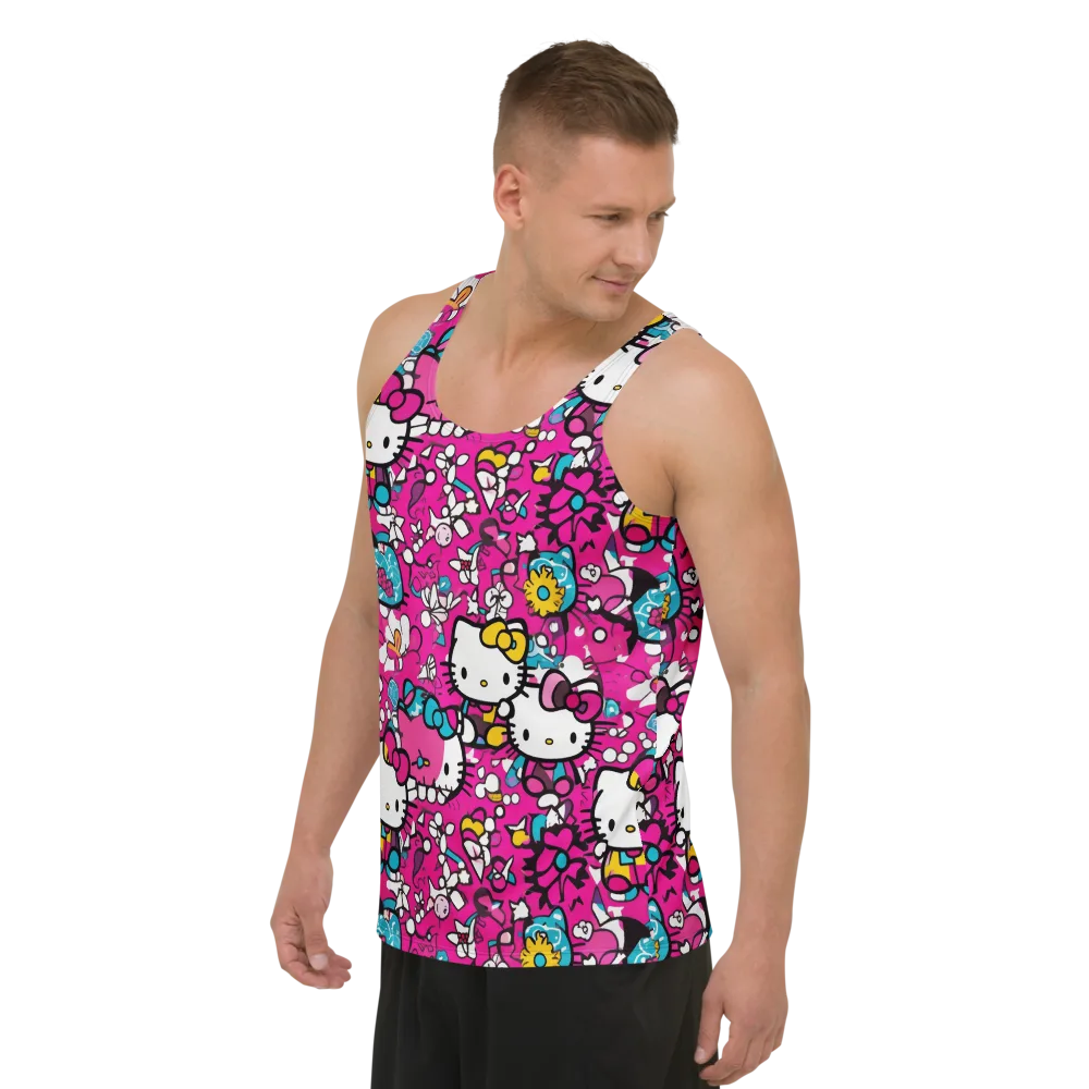 Bubblegum Pop on Men's Tank Top — Left Front