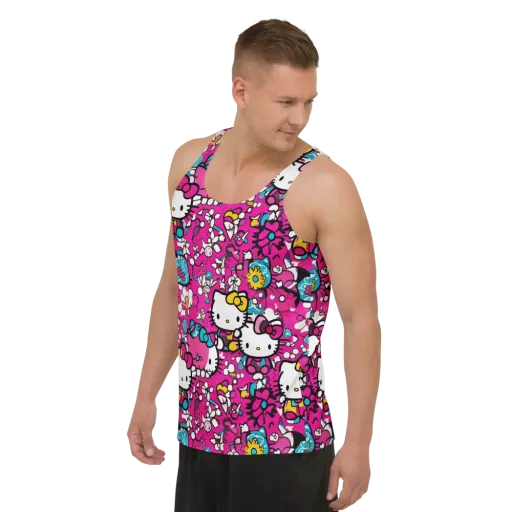 Bubblegum Pop on a Men's Tank Top