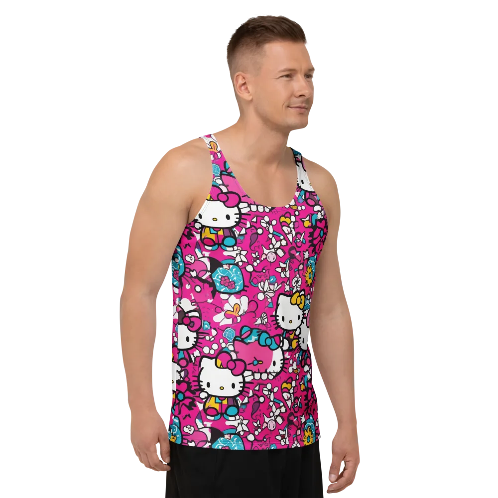 Bubblegum Pop on Men's Tank Top — Right Front