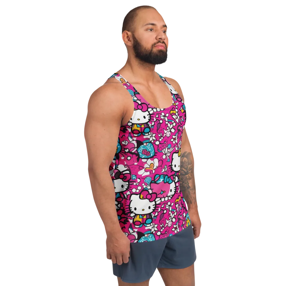 Bubblegum Pop on Men's Tank Top — Right Front