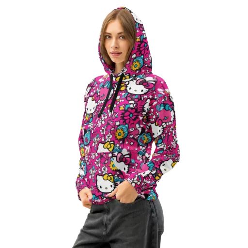Bubblegum Pop on a Cotton Hoodie