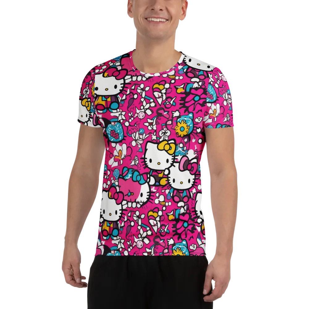 Bubblegum Pop on Men's Athletic T-Shirt — Front