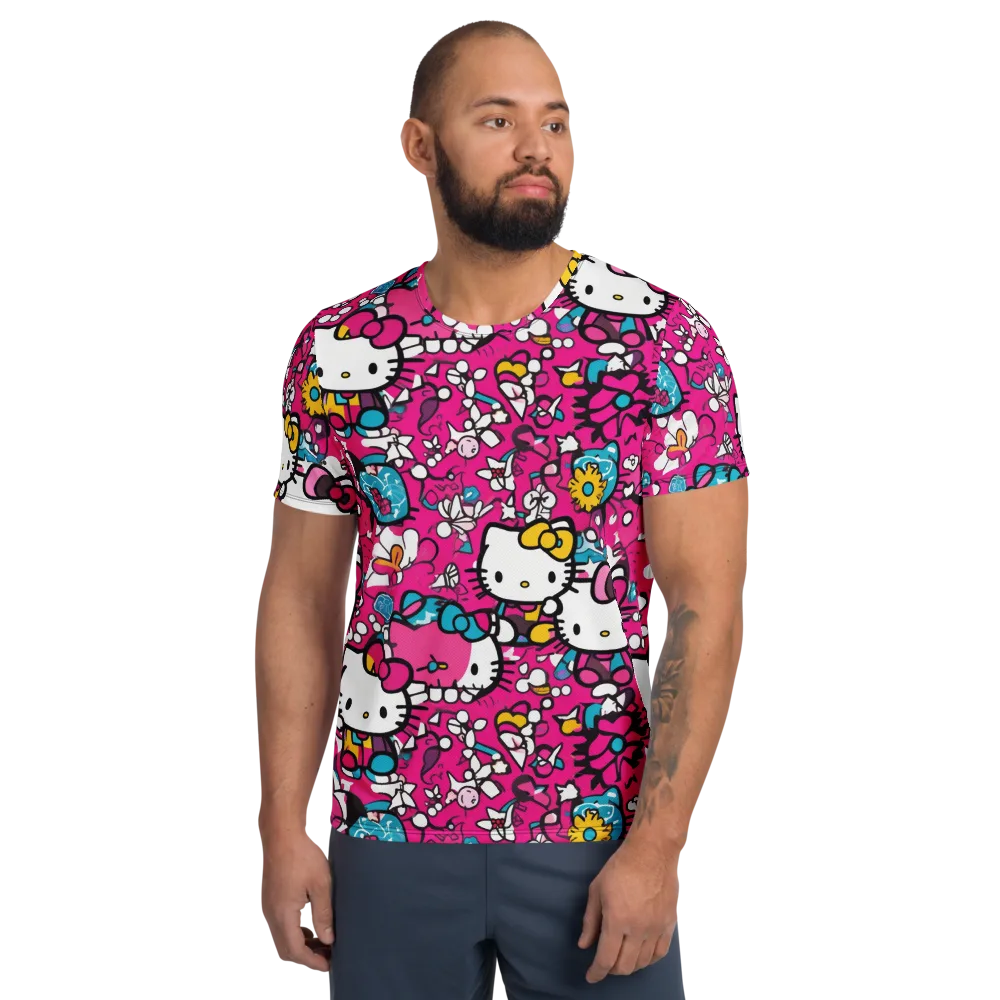 Bubblegum Pop on Men's Athletic T-Shirt — Front