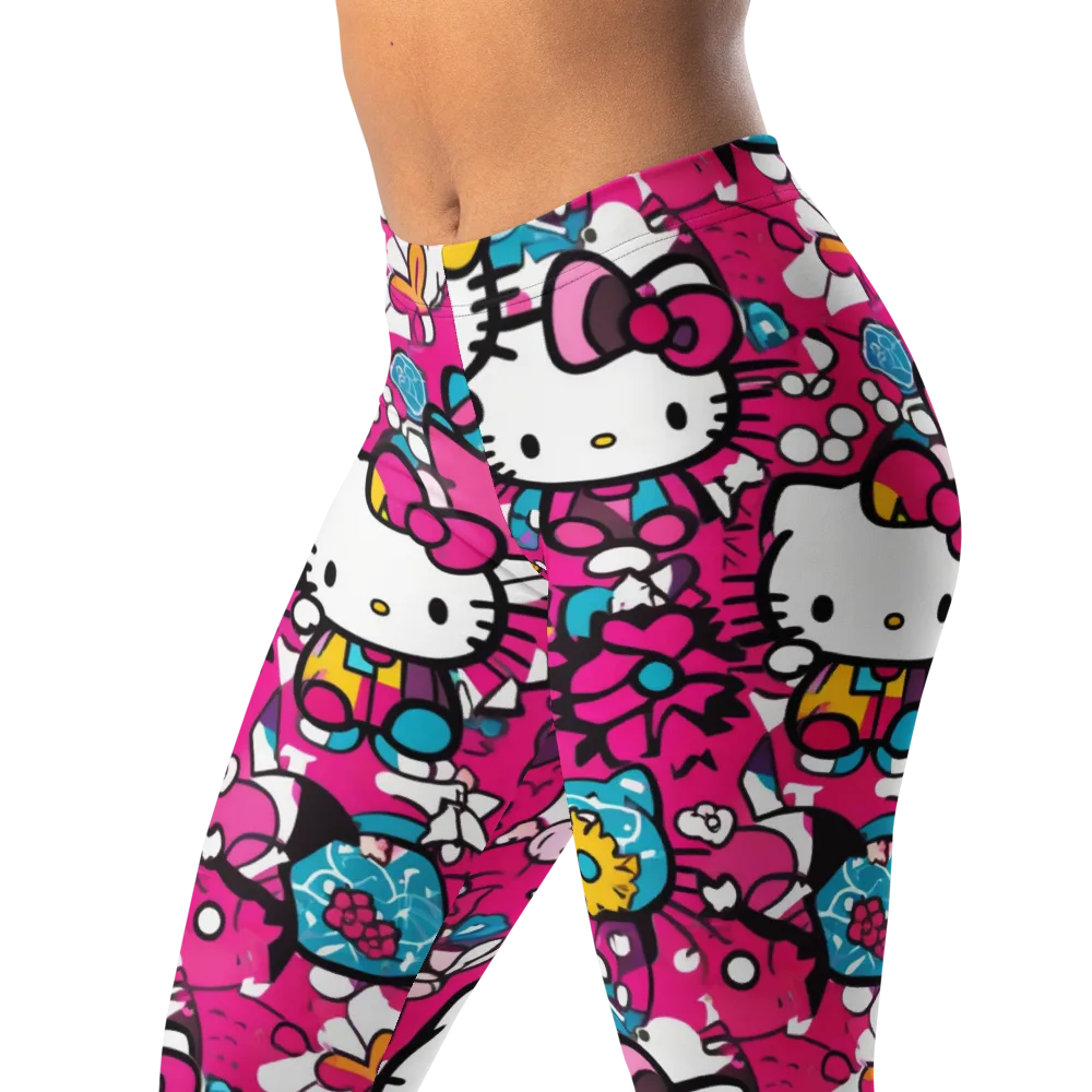 Bubblegum Pop on Leggings — Left Front