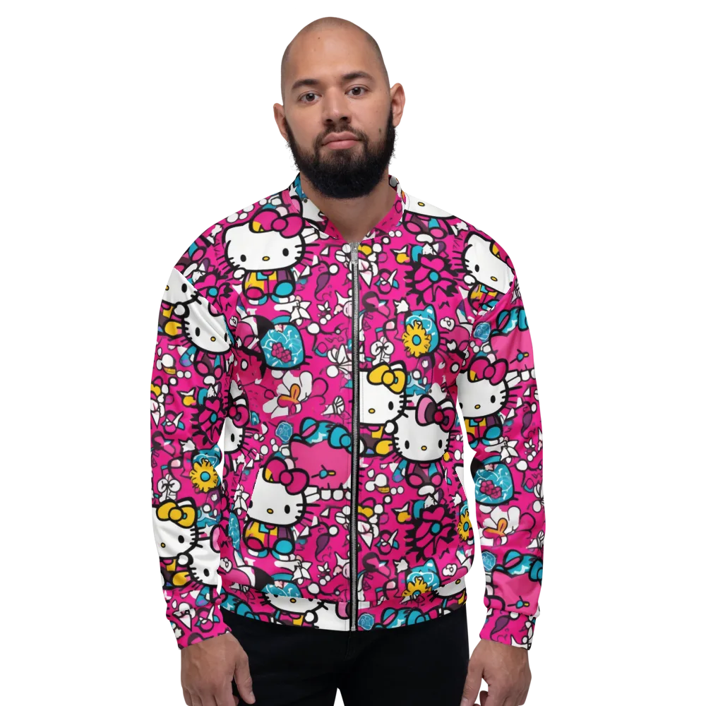 Bubblegum Pop on Bomber Jacket — Front