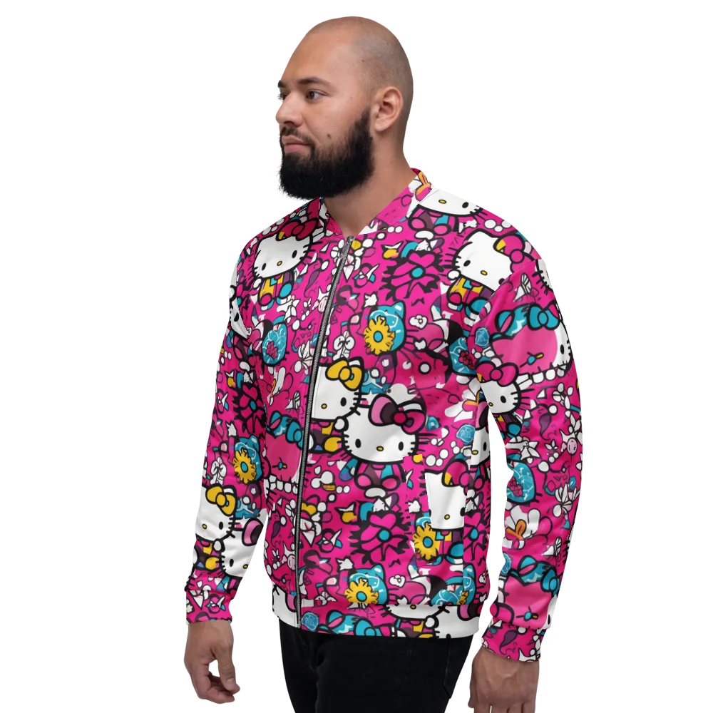 Bubblegum Pop on Bomber Jacket — Left