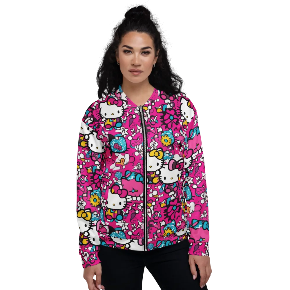 Bubblegum Pop on Bomber Jacket — Front