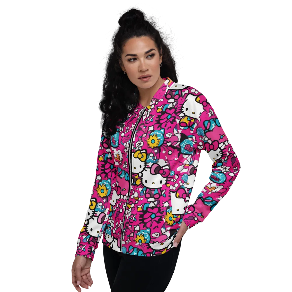 Bubblegum Pop on Bomber Jacket — Left