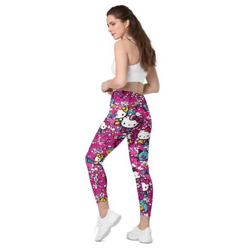 Bubblegum Pop on a Leggings with Pockets