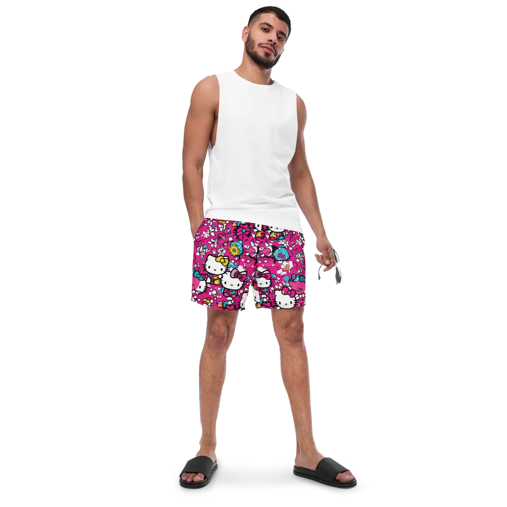 Bubblegum Pop on Swim Trunks — Front