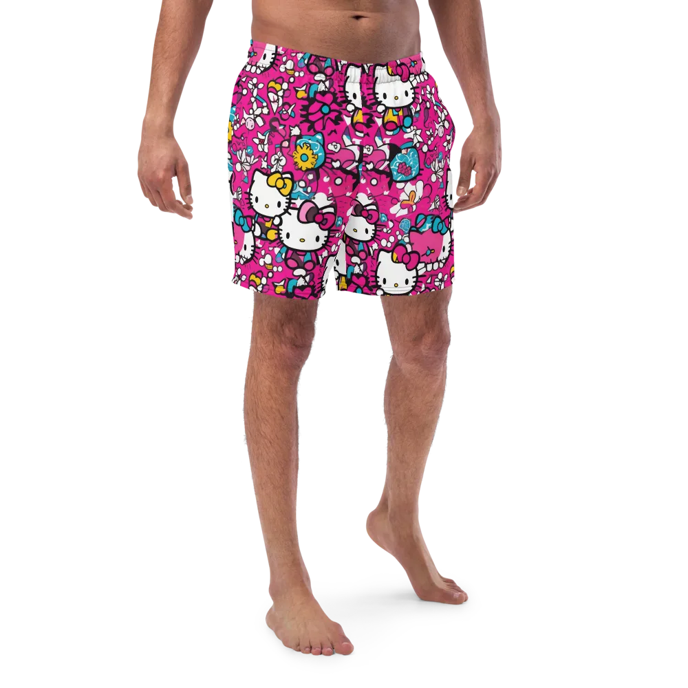 Bubblegum Pop on Swim Trunks — Front