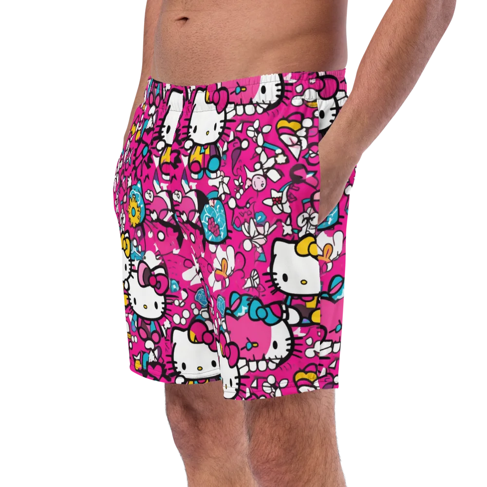 Bubblegum Pop on Swim Trunks — Left Front