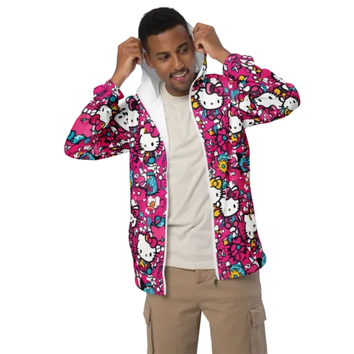 Bubblegum Pop on a Men's Windbreaker
