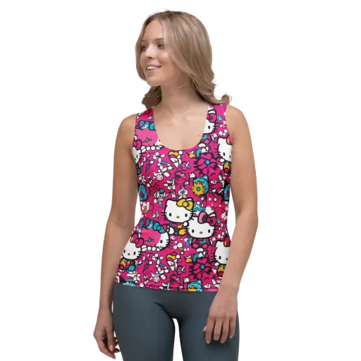 Bubblegum Pop on a Women's Tank Top