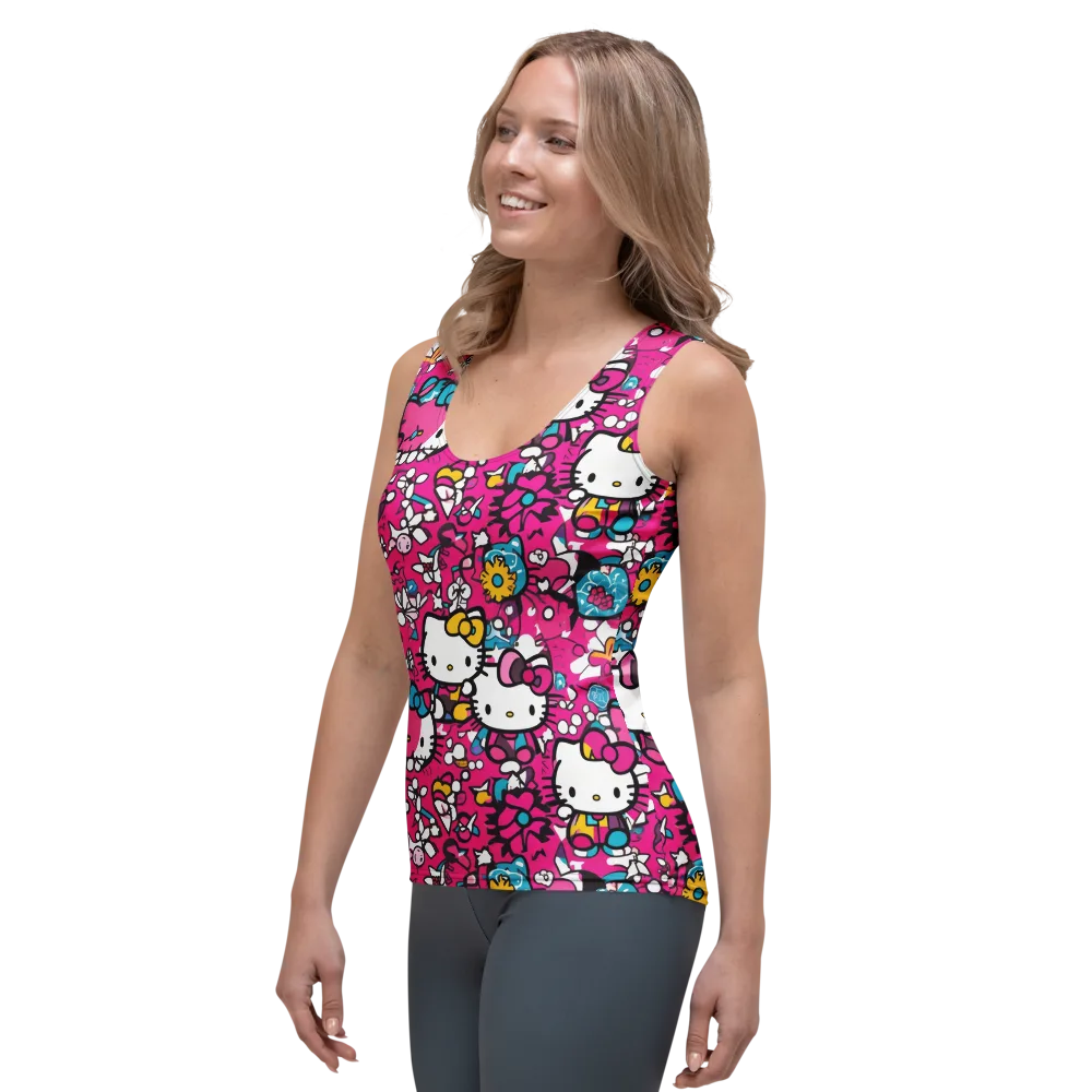 Bubblegum Pop on Women's Tank Top — Left Front