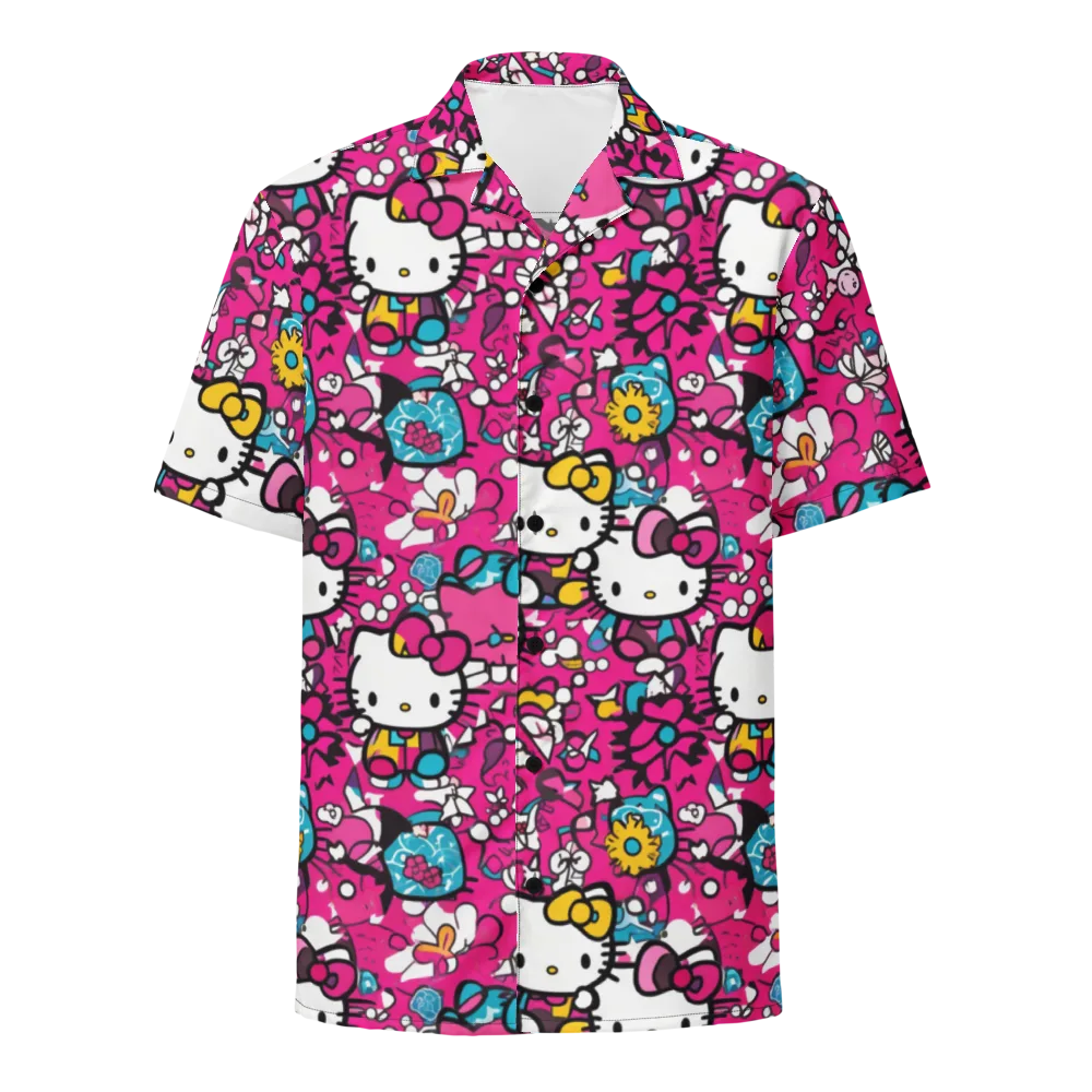 Bubblegum Pop on Button Shirt — Front