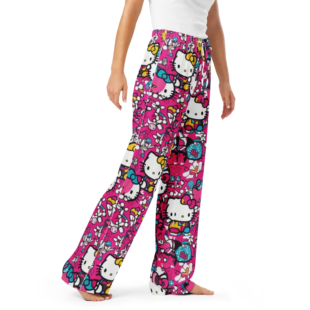 Bubblegum Pop on Women's Pajama Pants — Right Front