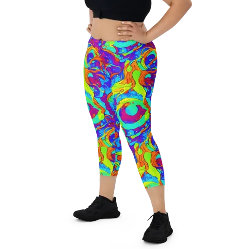 Roset Rapture on a Capri Leggings