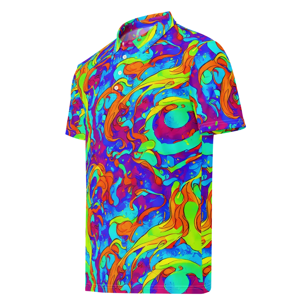 Roset Rapture on Men's Slim Fit Polo Shirt — Left Front