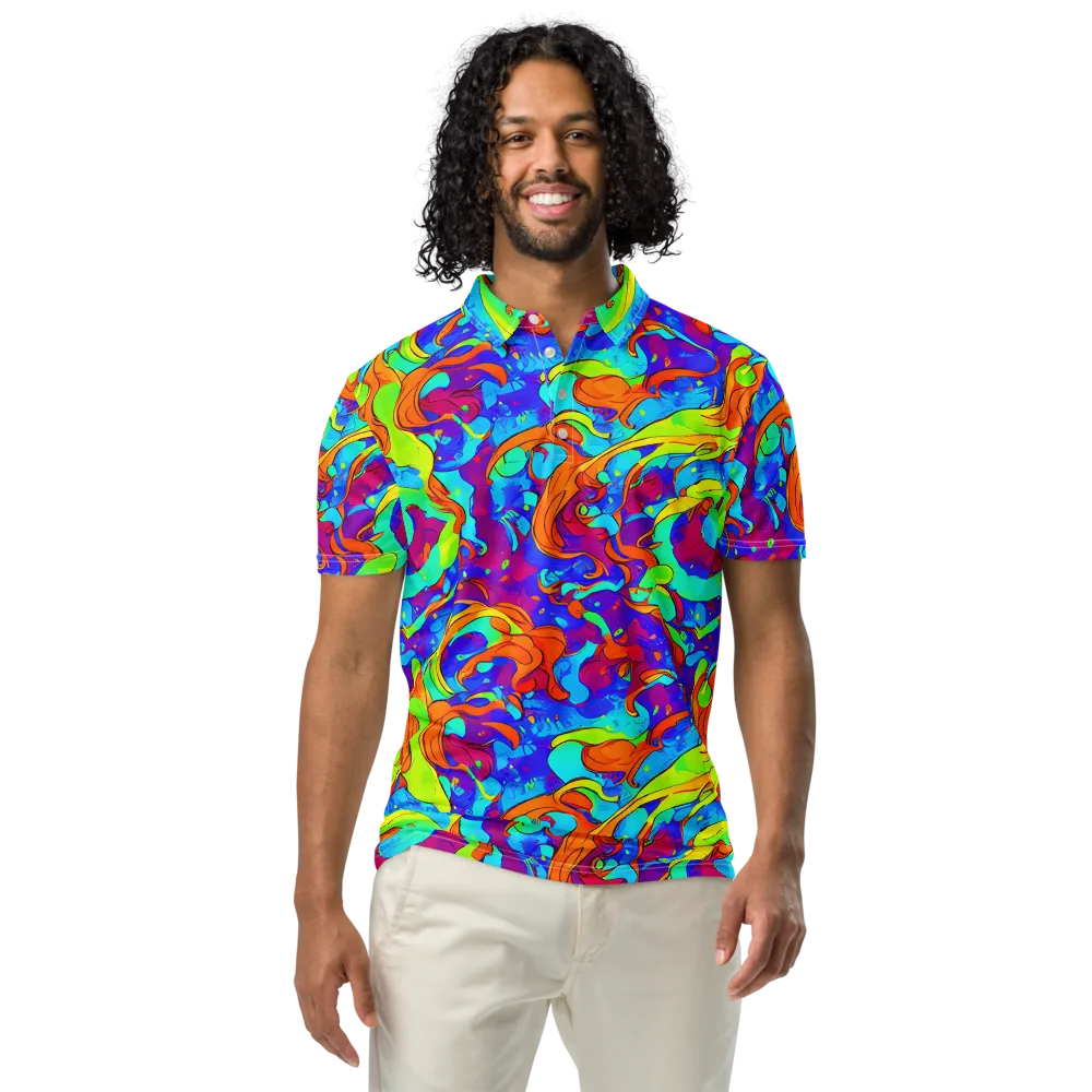 Roset Rapture on Men's Slim Fit Polo Shirt — Front