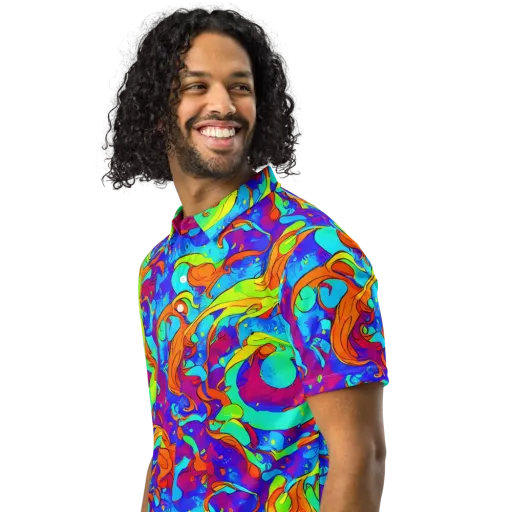 Roset Rapture on a Men's Slim Fit Polo Shirt