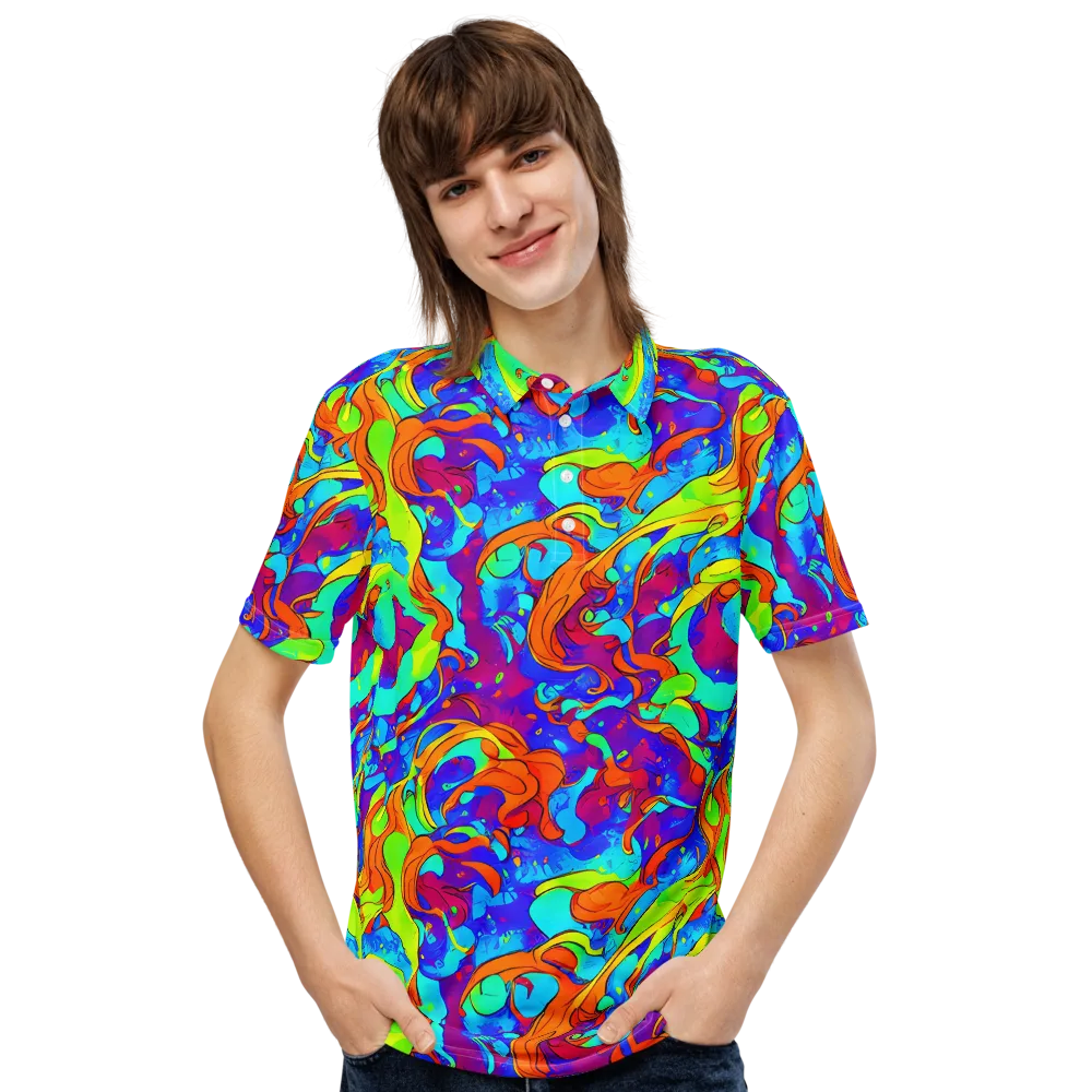 Roset Rapture on Men's Slim Fit Polo Shirt — Front