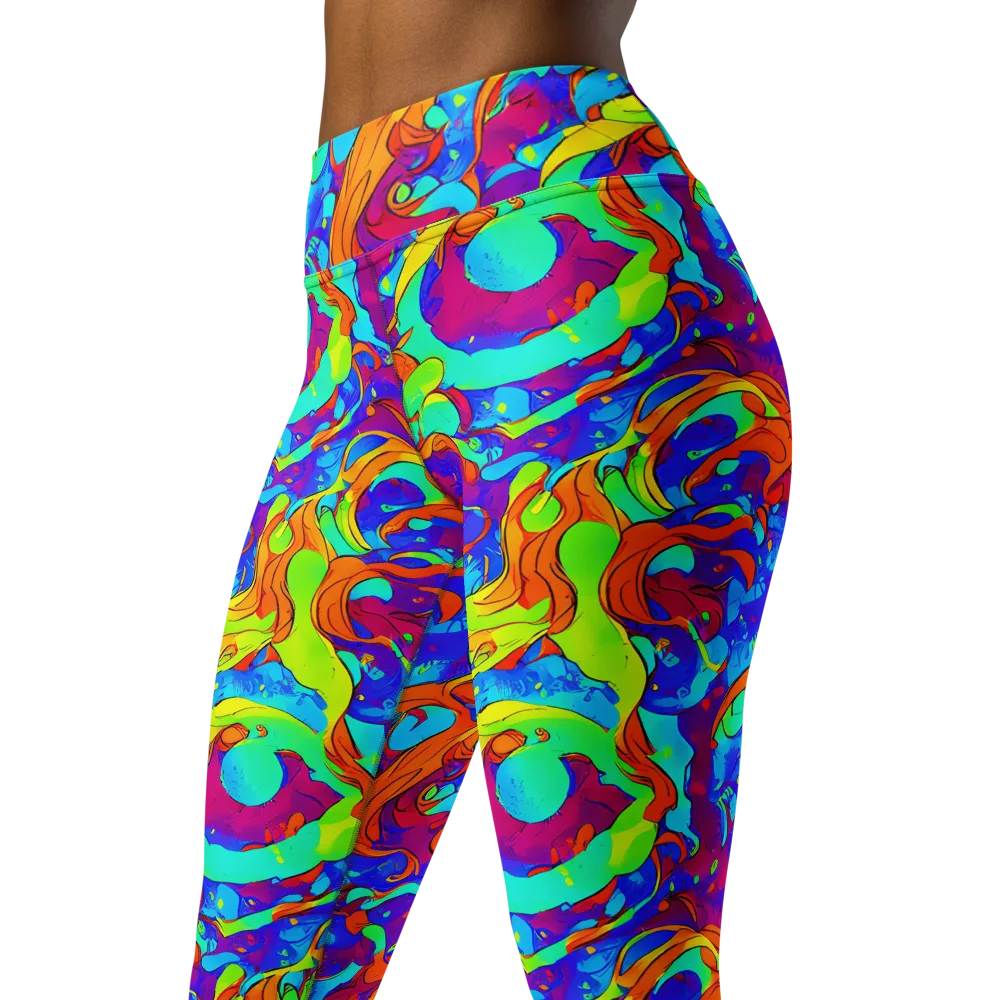 Roset Rapture on Yoga Leggings — Left Front