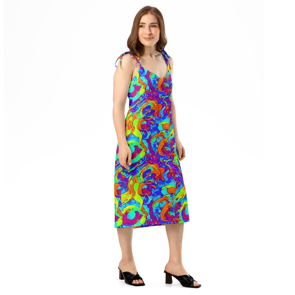 Roset Rapture on Slip Dress — Right Front