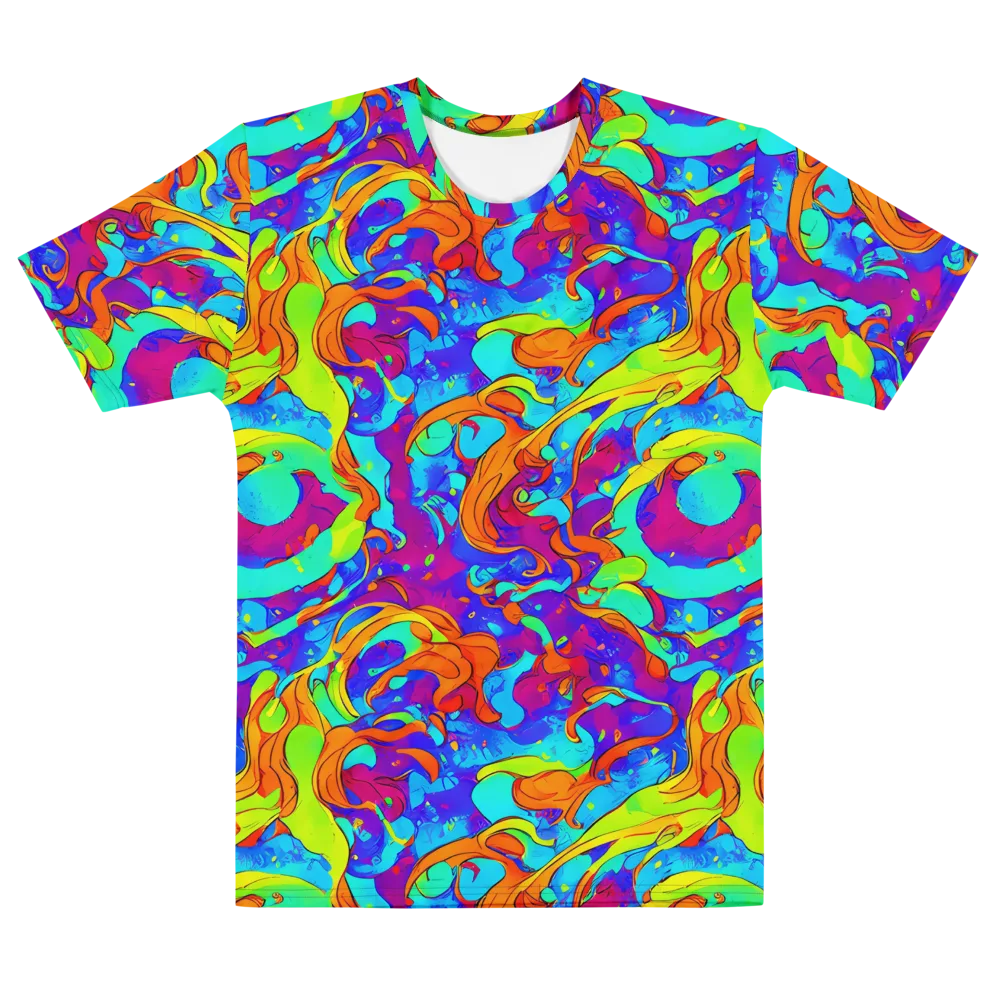 Roset Rapture on Men's Cotton Crew Neck T-Shirt — Front