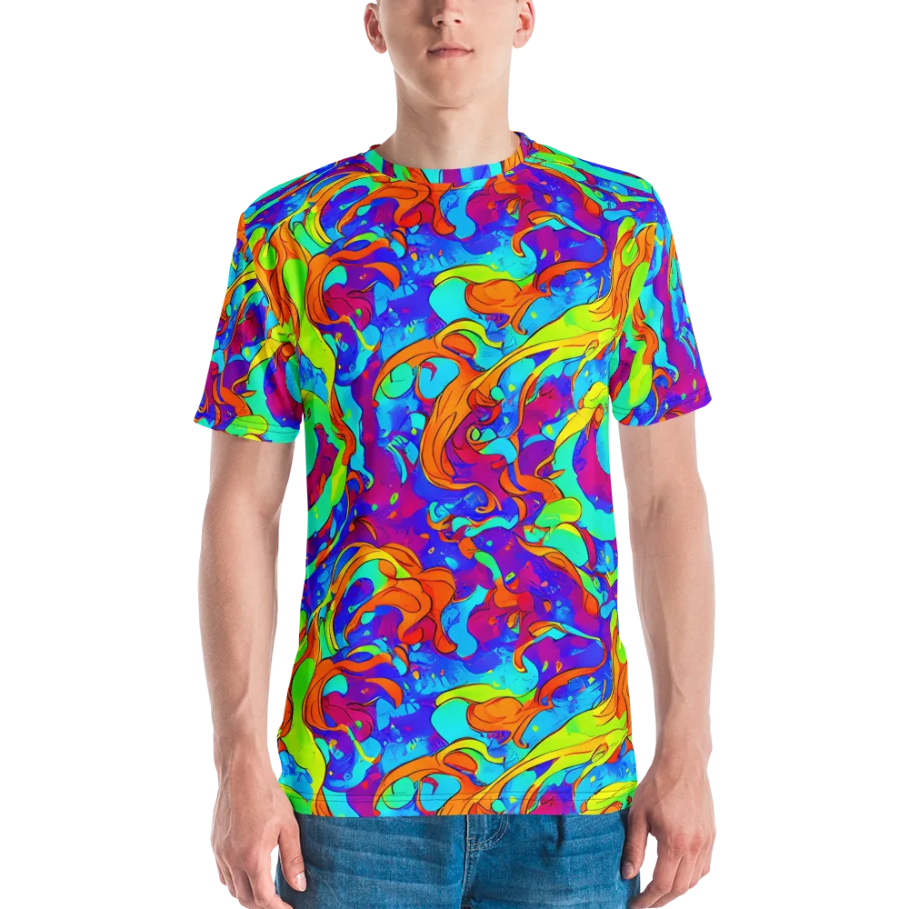 Roset Rapture on Men's Crew Neck T-Shirt — Front