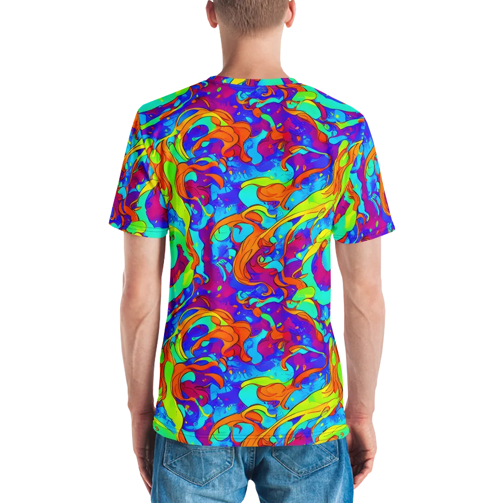 Roset Rapture on Men's Crew Neck T-Shirt — Back