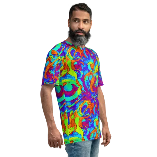 Roset Rapture on a Men's Crew Neck T-Shirt