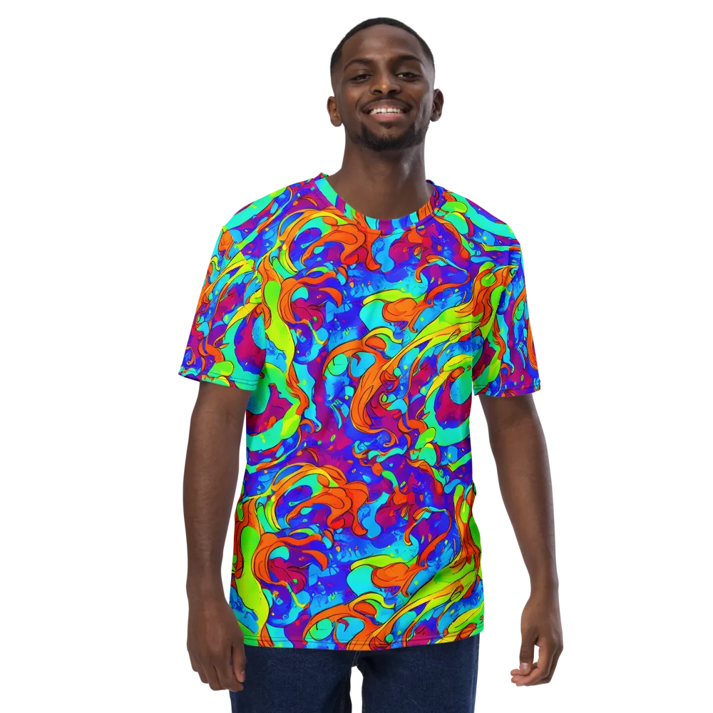 Roset Rapture on Men's Crew Neck T-Shirt — Front