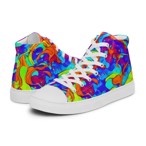 Roset Rapture on a Men's High Top Canvas Shoes