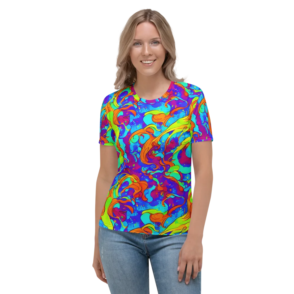 Roset Rapture on Women's Crew Neck T-Shirt — Front