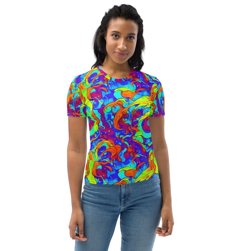 Roset Rapture on Women's Crew Neck T-Shirt — Front