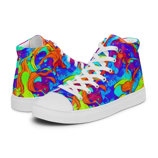 Roset Rapture on a Women's High Top Canvas Shoes