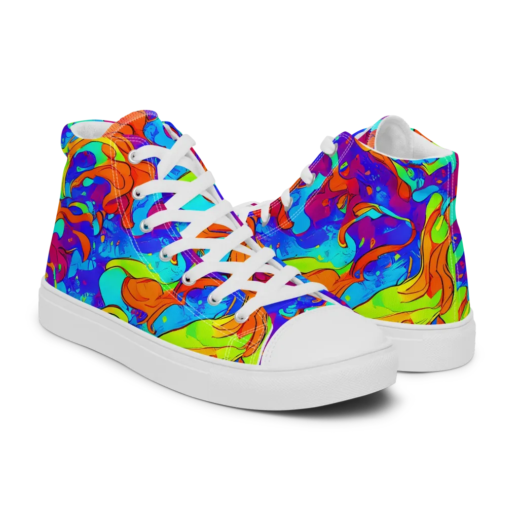 Roset Rapture on Women's High Top Canvas Shoes — Right