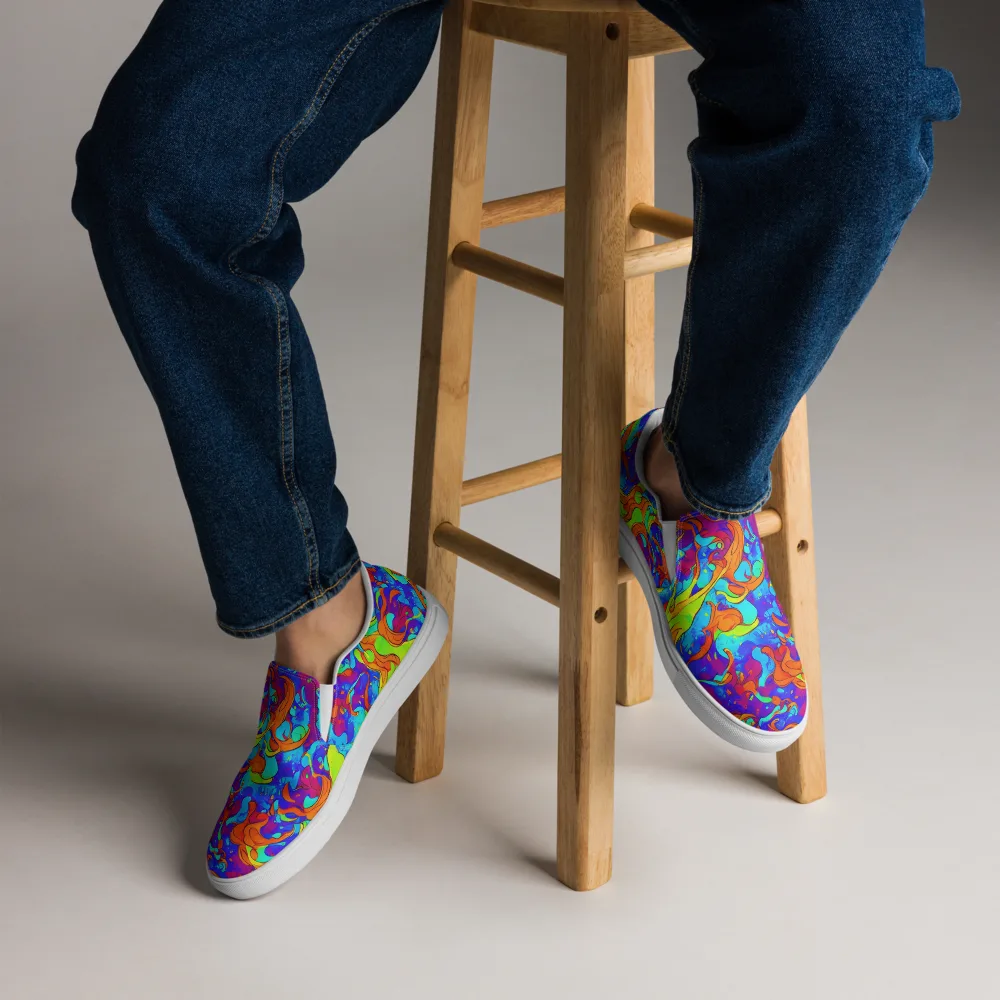 Roset Rapture on Men's Slip-On Canvas Shoes — Front