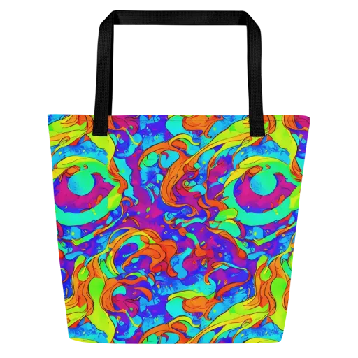 Roset Rapture on a Large Tote Bag W/ Pocket
