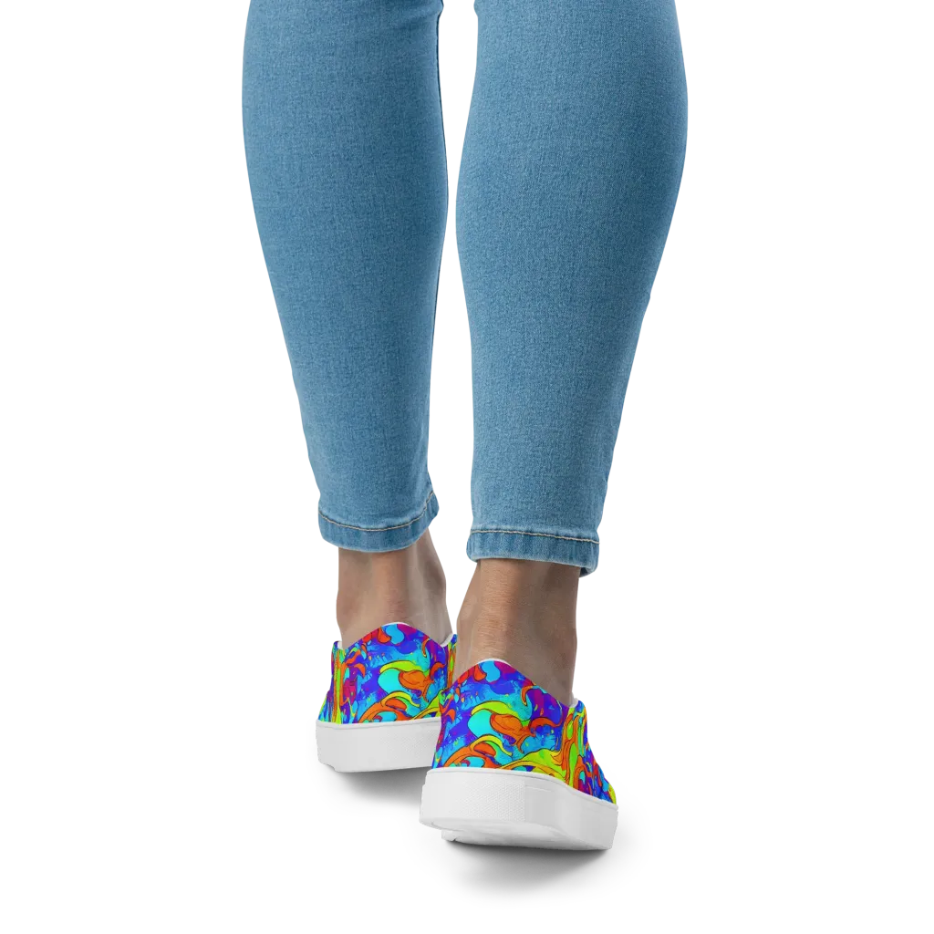 Roset Rapture on Women's Slip-On Canvas Shoes — Back