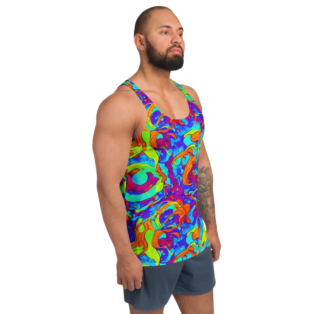 Roset Rapture on Men's Tank Top — Right Front