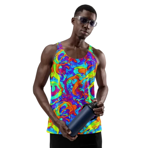 Roset Rapture on a Men's Tank Top