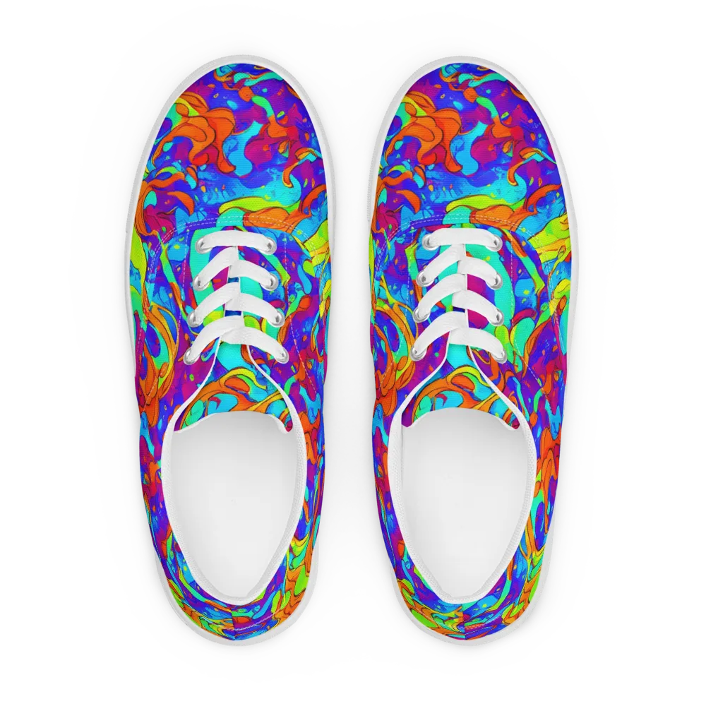 Roset Rapture on Men's Lace-Up Canvas Shoes — Front