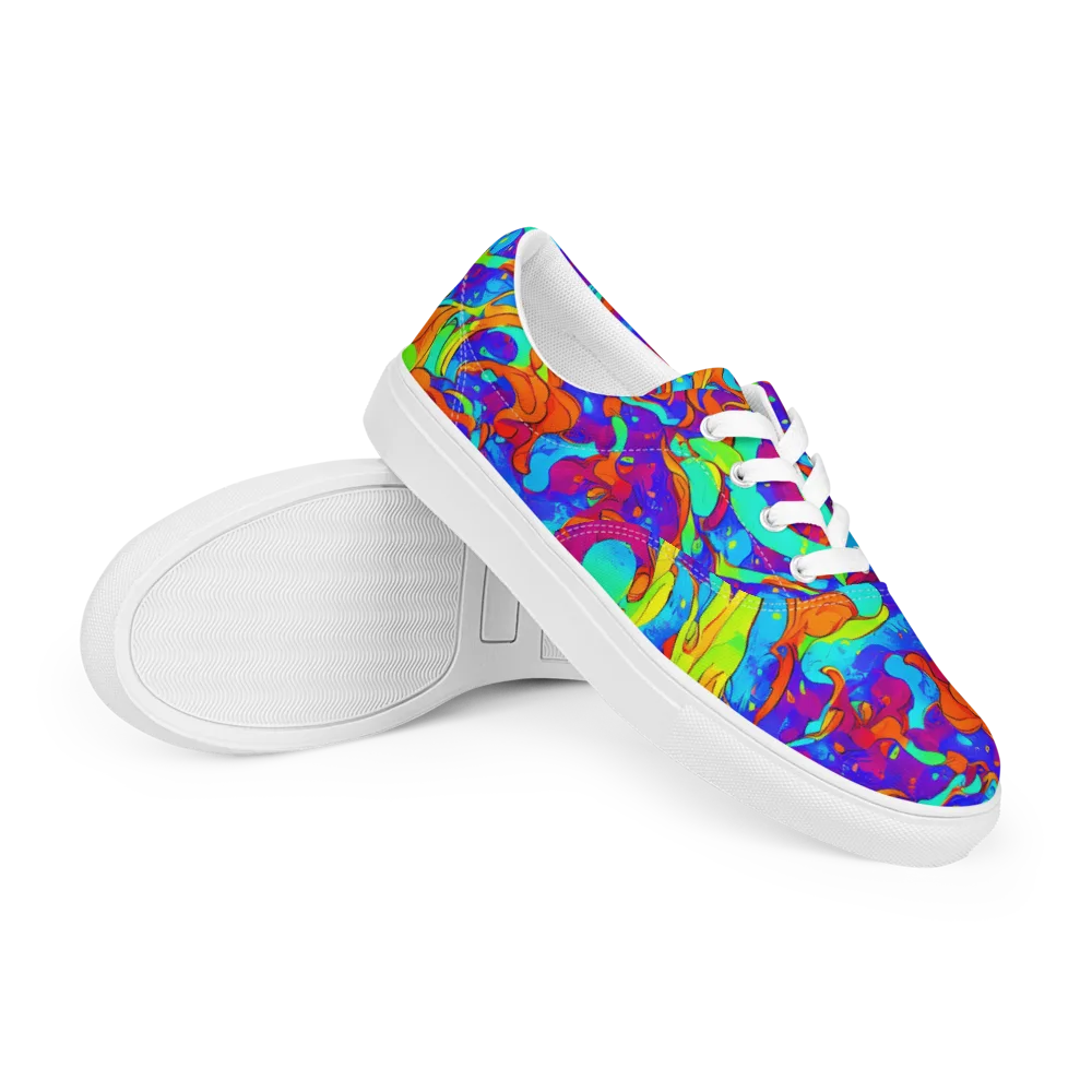 Roset Rapture on Men's Lace-Up Canvas Shoes — Right Front